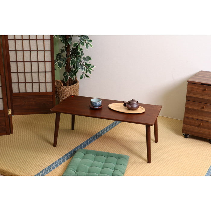 突板ローテーブル 8040 ブラウン WD804BR fj-10864の画像