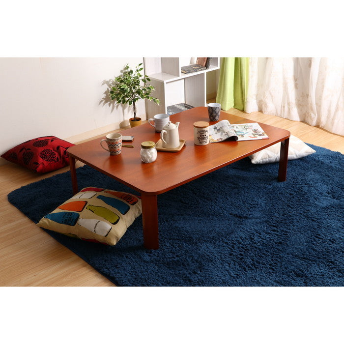 折脚ローテーブル ブラウン ブラウン KSM-10575BR fj-12843の画像