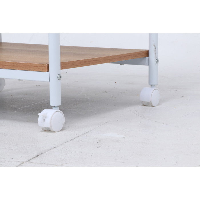 レンジワゴン ホワイト/ナチュラル FBC-03-2 WH/NA fj-14640の画像