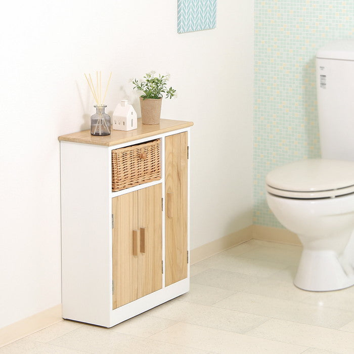 マルチスタイルラック ポーラ ワイド ナチュラル 505 ×210 ×625 fj-15522の画像