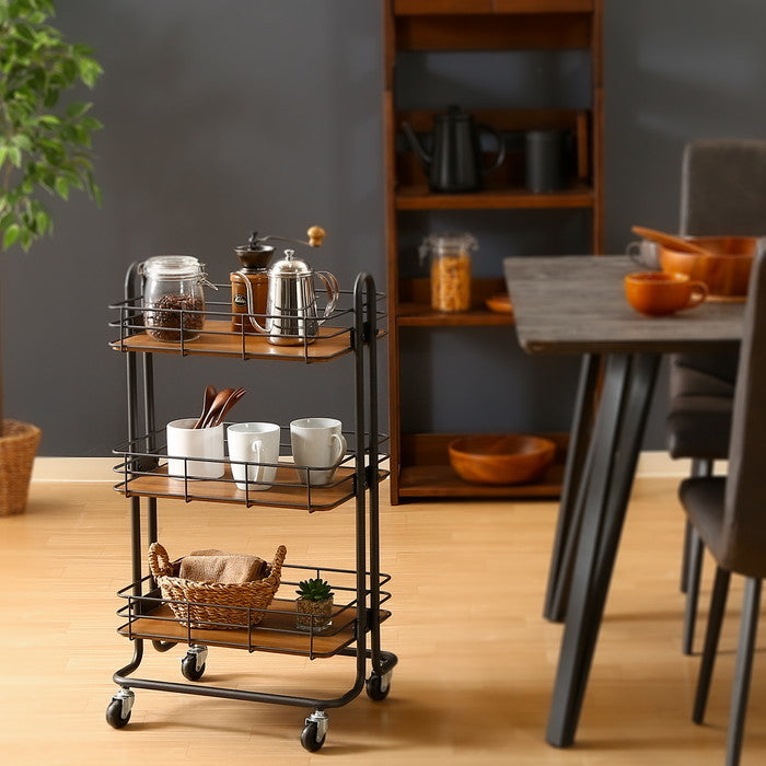 キッチンワゴン ビクター BK ブラック 450×315×800 fj-16696の画像