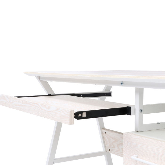 デスク クレバー ホワイト 1000×540×720 fj-18575の画像