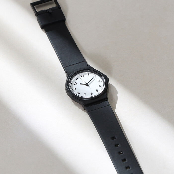 腕時計 シンプル BK ブラック 完成品 W36×D10×H235mm 0.019kg fj-18851の画像