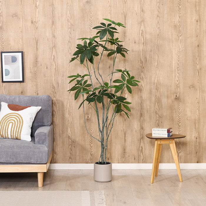 フェイクグリーン パキラ 150? ジョイント グリーン 完成品 一部取付 W600×D600×H1500mm 4.2kg fj-28055の画像