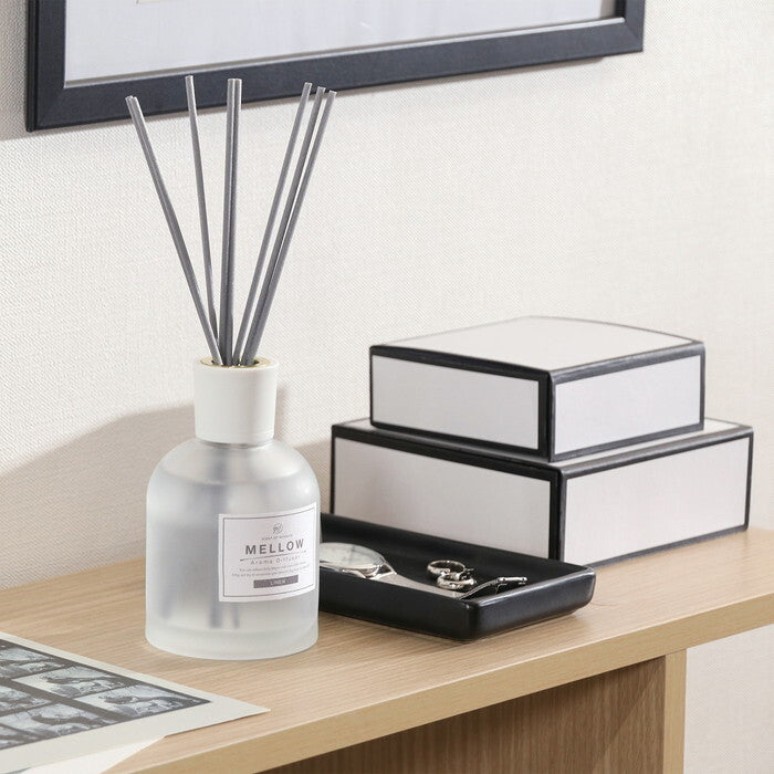 ディフューザー Mellow メロウ Linen 200ml 完成品 W85×D85×H240mm 0.56kg fj-28073の画像