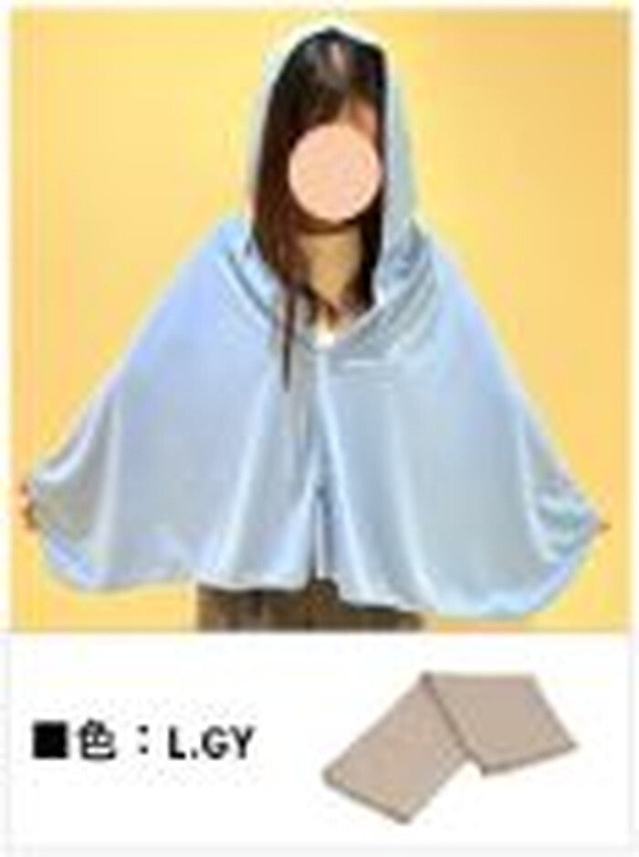 大判ポンチョ UVクール 保冷剤付 L.GY 完成品 W1500×D5×H600mm 0.2kg fj-29380の画像