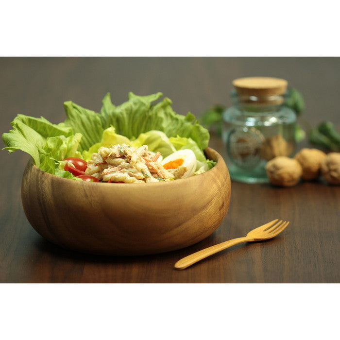 アカシアラウンドボウル XL ブラウン 200×200×75 fj-30144の画像