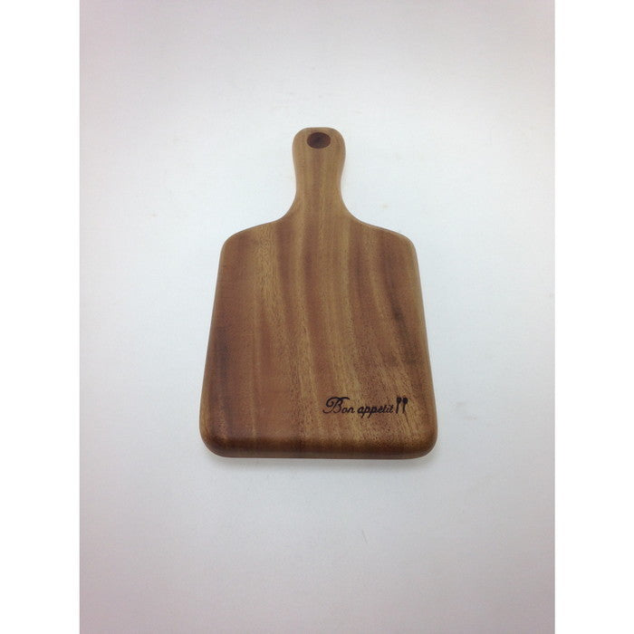 アカシアカッティングボード 取ッ手付 S ブラウン 250×127×20 fj-30517の画像