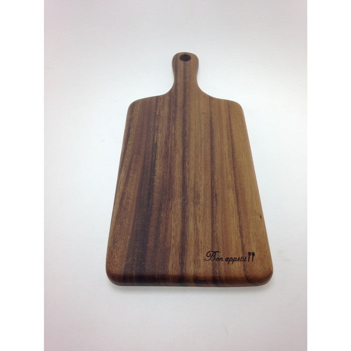 アカシアカッティングボード 取ッ手付 L ブラウン 355×152×20 fj-30519の画像