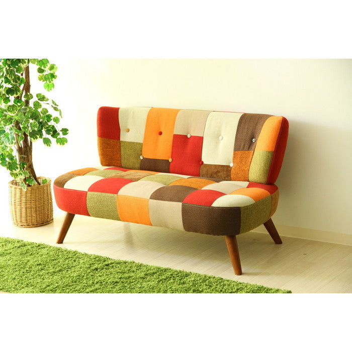 ソファ2p デイジー パッチワーク sofa8533C fj-34262の画像