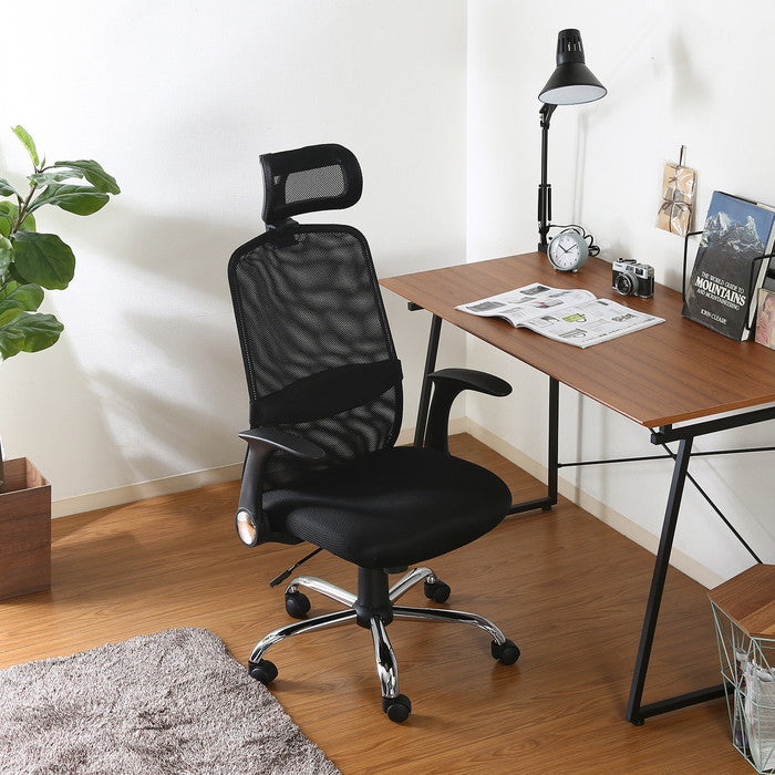 ヘッド付アームアップチェア ARP-01 BK 660×640×1115 fj-35424の画像