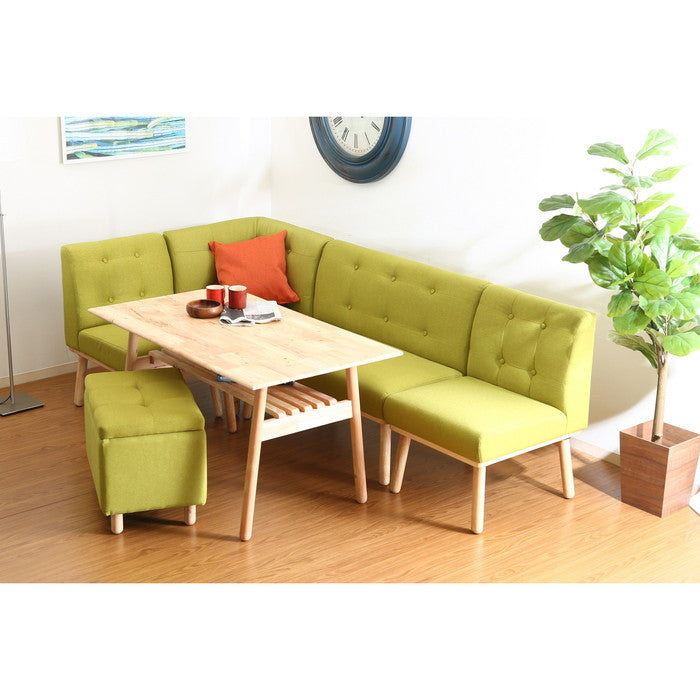 コーナー ソファー ヘームル グリーン 35-5519 fj-37022の画像