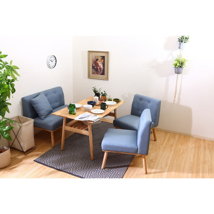 ダイニング ソファ1P ヘームル 5519C-1 BL fj-37026の画像