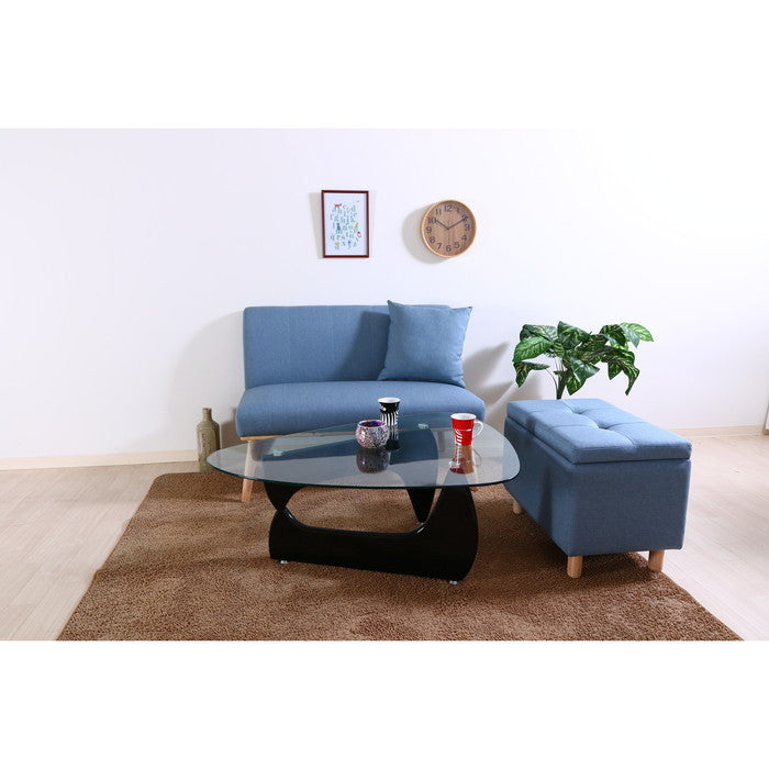 ダイニング ソファ 2P ヘームル 5519C-2 BL fj-37027の画像