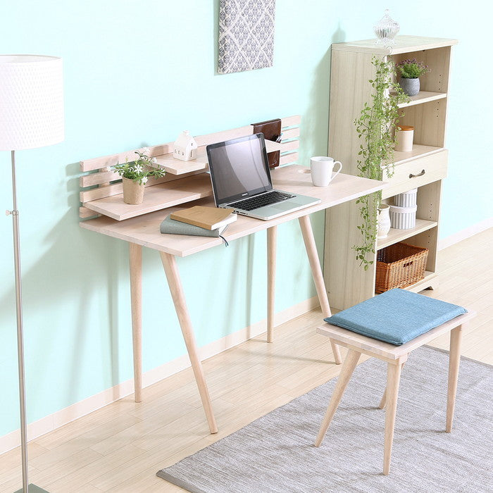 Natural Signature デスクセット WHW ホワイトウォッシュ 1200×475×740 fj-37672の画像