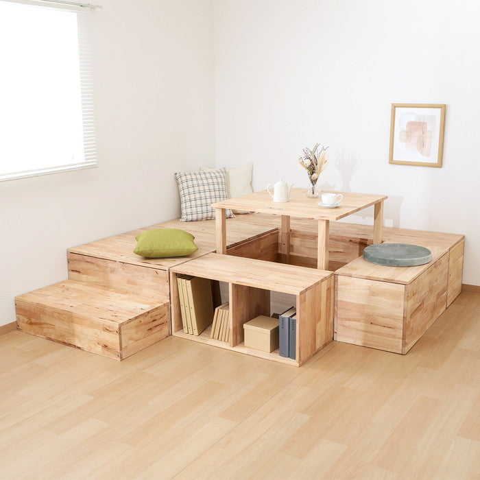 NS TATAMI 収納ボックス ベースタイプ 5155-2 ナチュラル 幅400×奥行400×高さ390mm fj-37817の画像