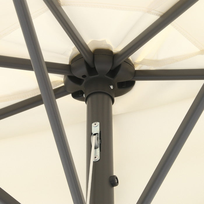 半円パラソル アイボリー アイボリー 2700 ×1390 ×2340 ベース別売り fj-37854の画像