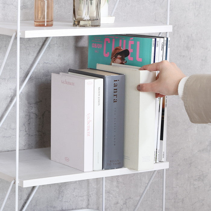 EZBO ワイヤーラック3段 40幅 WHW ホワイトウォッシュ 幅420×奥行310×高さ712 fj-37870の画像