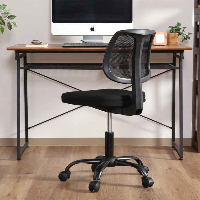 オフィスチェア ライカ BK ブラック 幅475×奥行485×高さ770?865mm fj-37902の画像