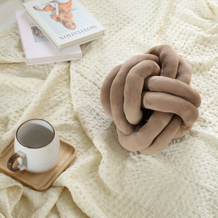 ボールクッション チャンキー φ24cm BR 完成品 W240×D240×H240mm 0.53kg fj-37932の画像