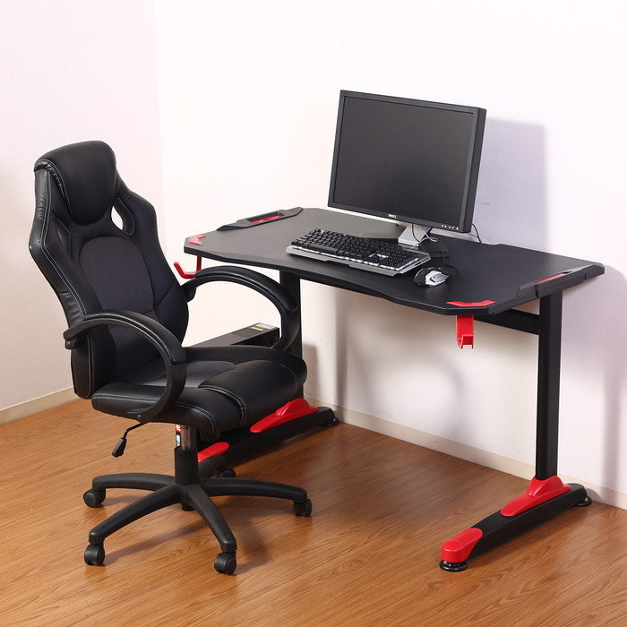 ゲーミングデスク ゼノ イージー01 レッド AA-1802 fj-38132の画像