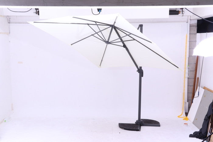 ハンギングパラソル 90段調整 IV アイボリー 2450×3060×2430 fj-38163の画像