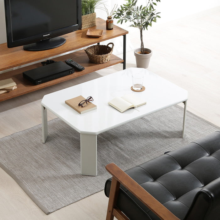 UVローテーブル ルーチェ 90 WH (12847) ホワイト 900×600×320 fj-38418の画像