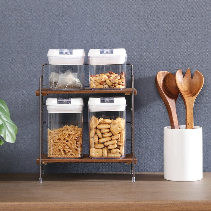 折りたたみ ラック フォールディング ラック リーブル BR 15401 ブラウン 幅250×奥行140×高さ290 fj-38497の画像