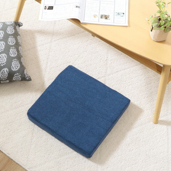 シートクッション Foamy 低反発 四角 スクエア NV 29507 ネイビー 完成品 W 0mm 0.345kg fj-39077の画像