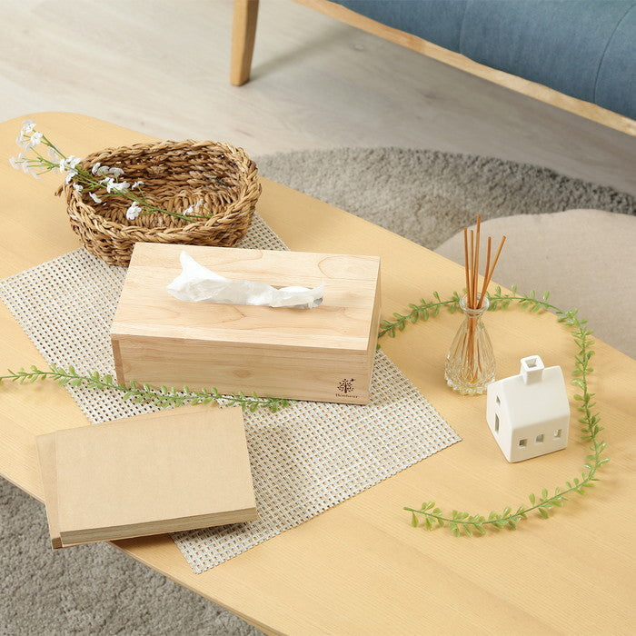 ボヌール ボックスティッシュケース ナチュラル 幅254×奥行134×高さ78 fj-39510の画像