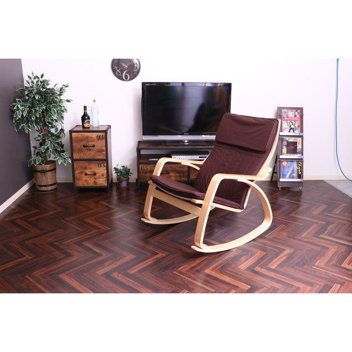 リラックスチェアー スリム ブラウン ロッキングタイプ A1798 fj-40816の画像