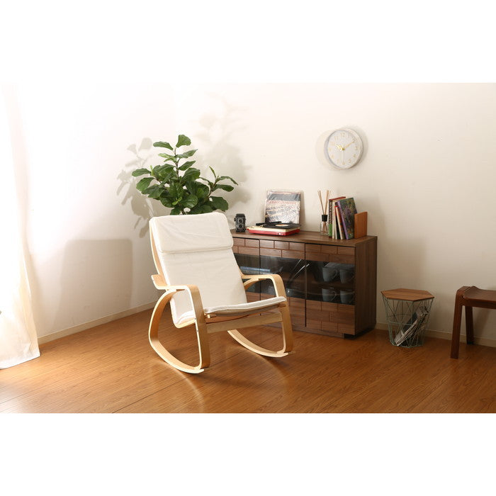 リラックスチェアー スリム アイボリー ロッキングタイプ A1798 fj-40817の画像