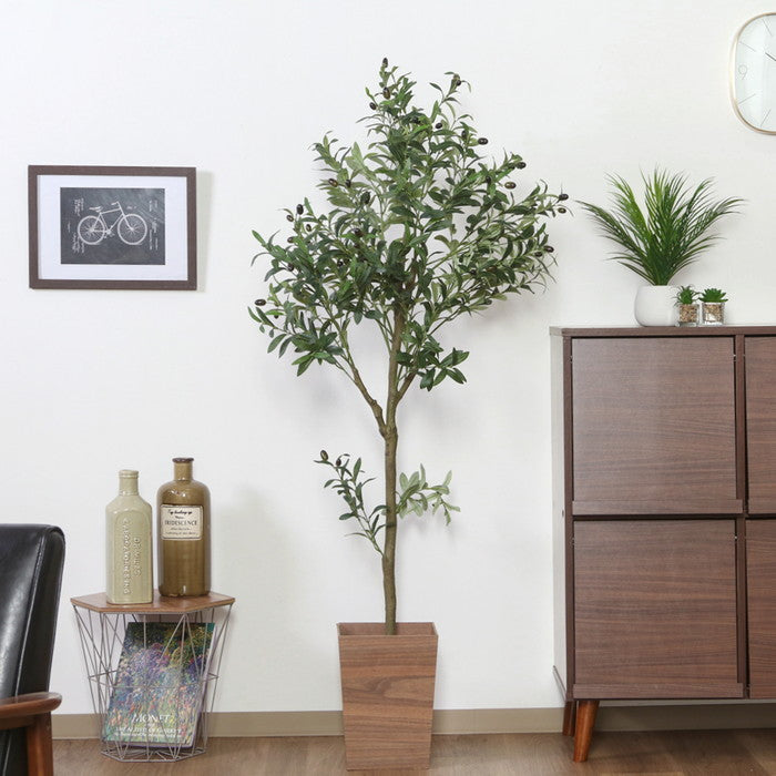 フェイクグリーン オリーブ 150cm ジョイント グリーン 幅750×奥行550×高さ1500mm fj-41121の画像