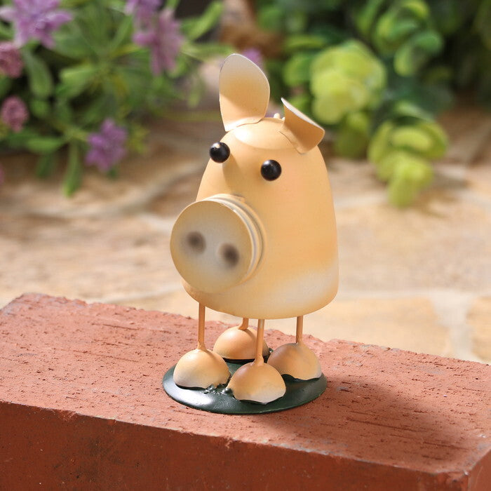 ゆらゆら アニマル mini ブタ 完成品 W70×D65×H90mm 0.084kg fj-45062の画像