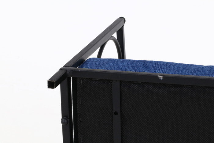 ペットデイベッド ブラック ブルー 680×340×460 fj-45227の画像