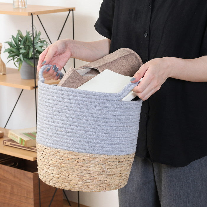 鉢カバー コットン/ガマ 7号 GY 1個箱 FB45393 グレー fj-45393の画像