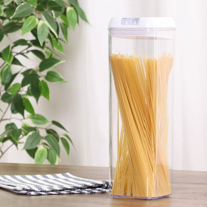 キャニスター スタッキングロック キュピタ 1700ml 37755 クリア 完成品 W100×D100×H300mm 0.3kg fj-47753の画像