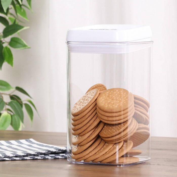 キャニスター スタッキングロック キュピタ 2300ml 37756 クリア 完成品 W125×D125×H230mm 0.4kg fj-47754の画像