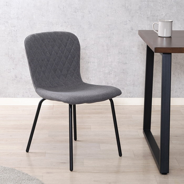 サイドチェア Lilly GY グレー 組立品 W440×D515×H750mm 3.6kg fj-47806の画像