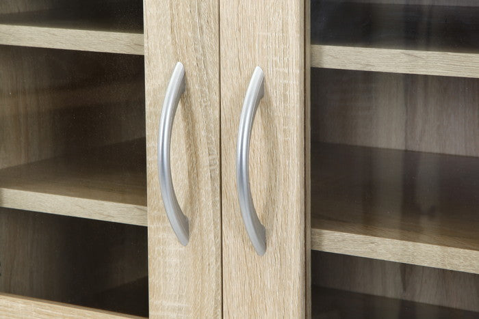 ゴミ箱上キャビネット 90幅 オーク FBC655 オーク 幅885×奥行398×高さ1800mm fj-52291の画像