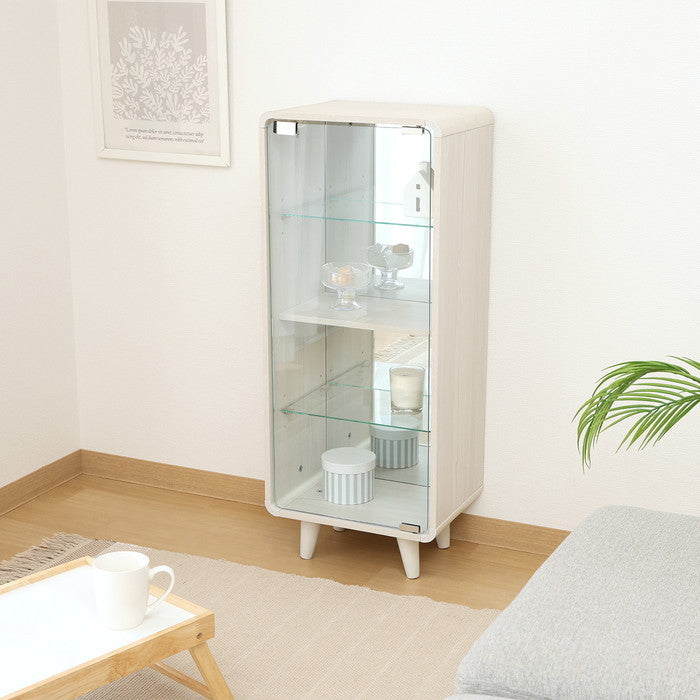 コレクションシェルフ クレール ハイ ホワイトウォッシュ FBC668-1 ホワイトウォッシュ 幅360×奥行265×高さ890mm fj-52300の画像