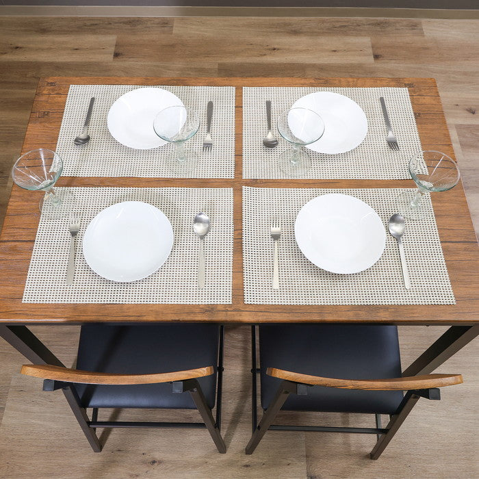 マリー ダイニング セット4点 ヴィンテージ D01392-4 BR ブラウン 幅1100×奥行700×高さ720mm fj-52360の画像