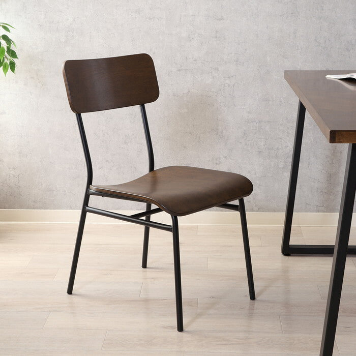 ダイニングチェア DECO ブラウン 完成品 W450×D550×H800mm 5kg fj-52433の画像
