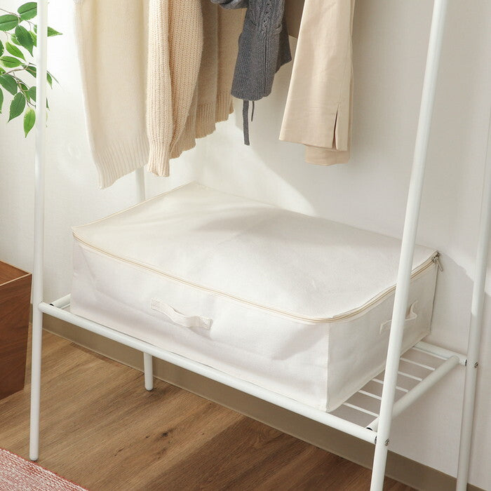 収納ケース 魅せる S アイボリー 完成品 W590×D390×H180mm 0.4kg fj-52866の画像