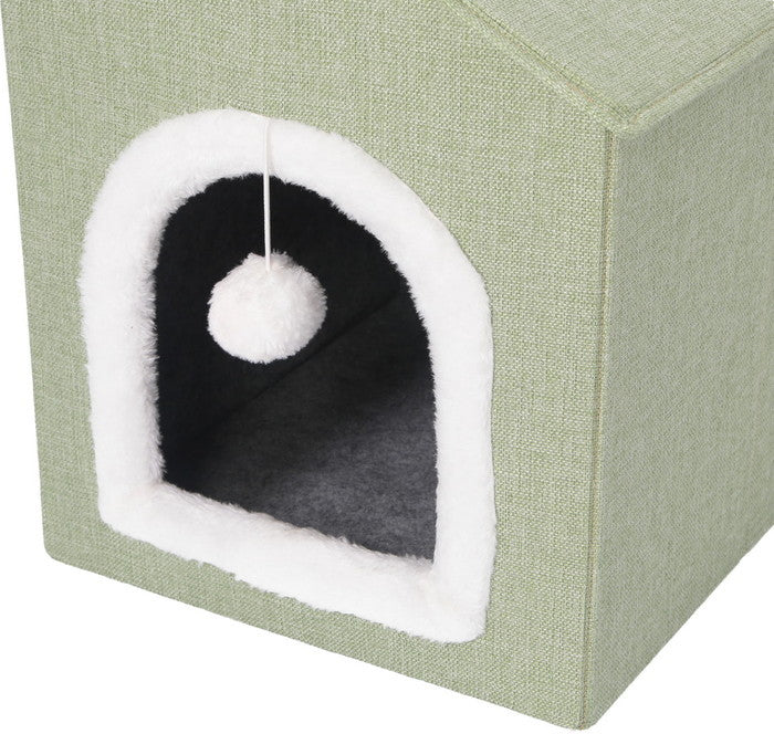 ペットハウス 三角屋根 Sサイズ GR グリーン 380×425×415 fj-53715の画像