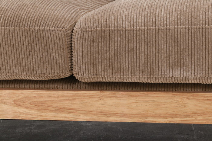 コーデュロイ ソファ フェリーチェ 2P BR ブラウン 1310×860×820 fj-55090の画像