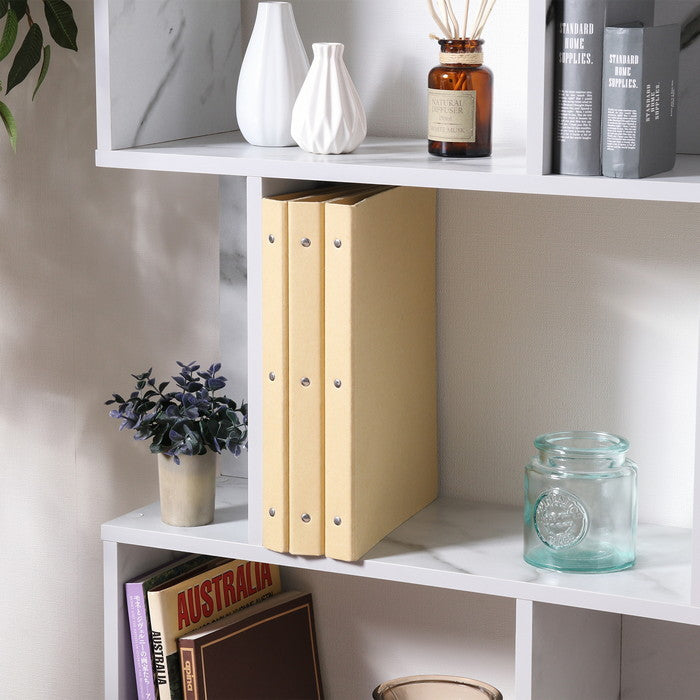 S型ディスプレイラック3段 大理石 幅590×奥行240×高さ1060mm fj-59285の画像