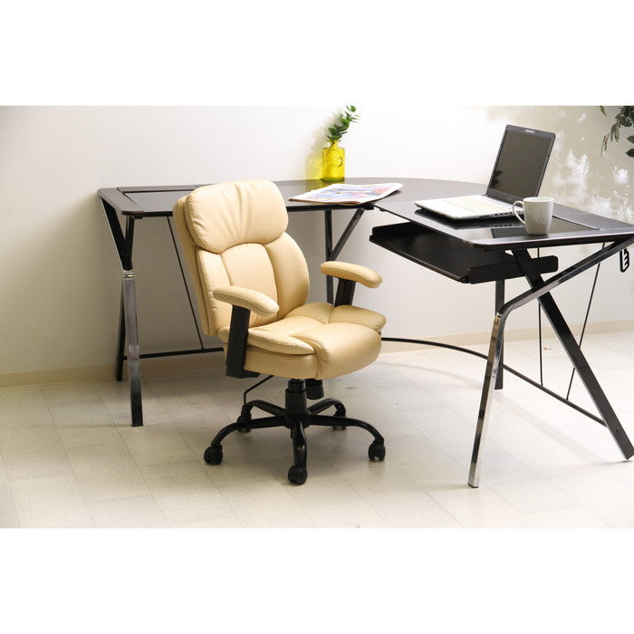 PUプレジデントチェアーマンチェスター アイボリー H-2640-TH fj-60003の画像