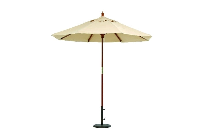 ガーデンパラソル 木製 パラソル 210cm アイボリー 210IV パラソルのみ ベース別売り fj-60157の画像