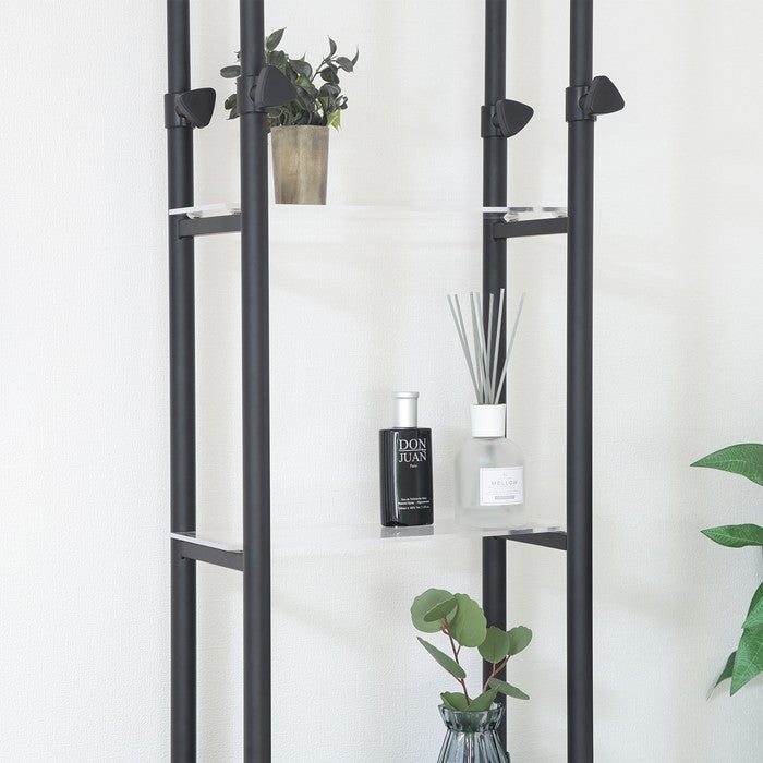 上置き突っ張りシェルフ BAAL BK CW2716-C0 ブラック 幅390×奥行250×高さ800?1310mm fj-63940の画像